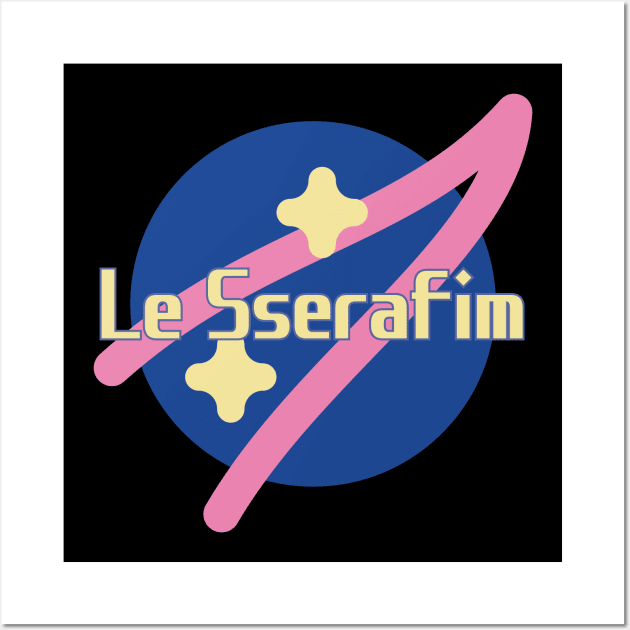 Le Sserafim NASA Wall Art by wennstore